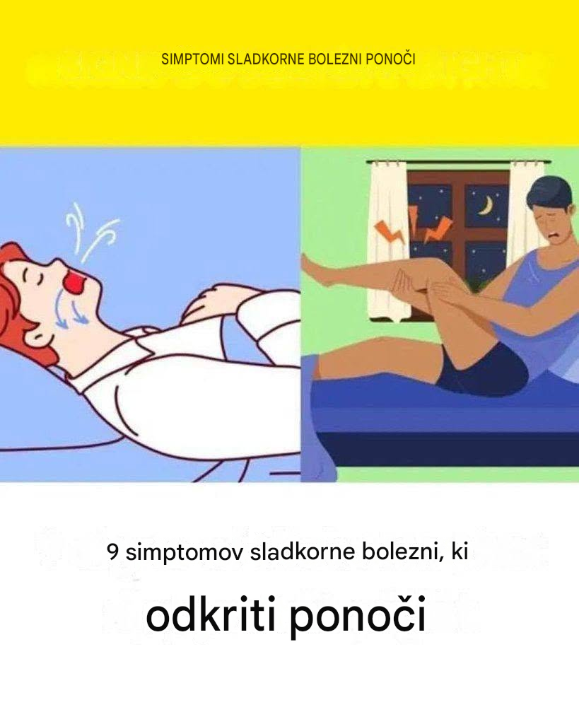 9 simptomov sladkorne bolezni, ki se pojavijo ponoči