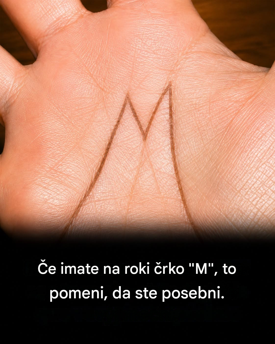 Imate na dlani črko M? Kaj razkriva o vas?