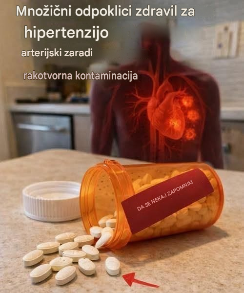 Zaradi kontaminacije z rakotvornimi snovmi je bilo odpoklicanih skoraj 600.000 stekleničk priljubljenega zdravila za krvni tlak. Podrobnosti si oglejte spodaj ...
