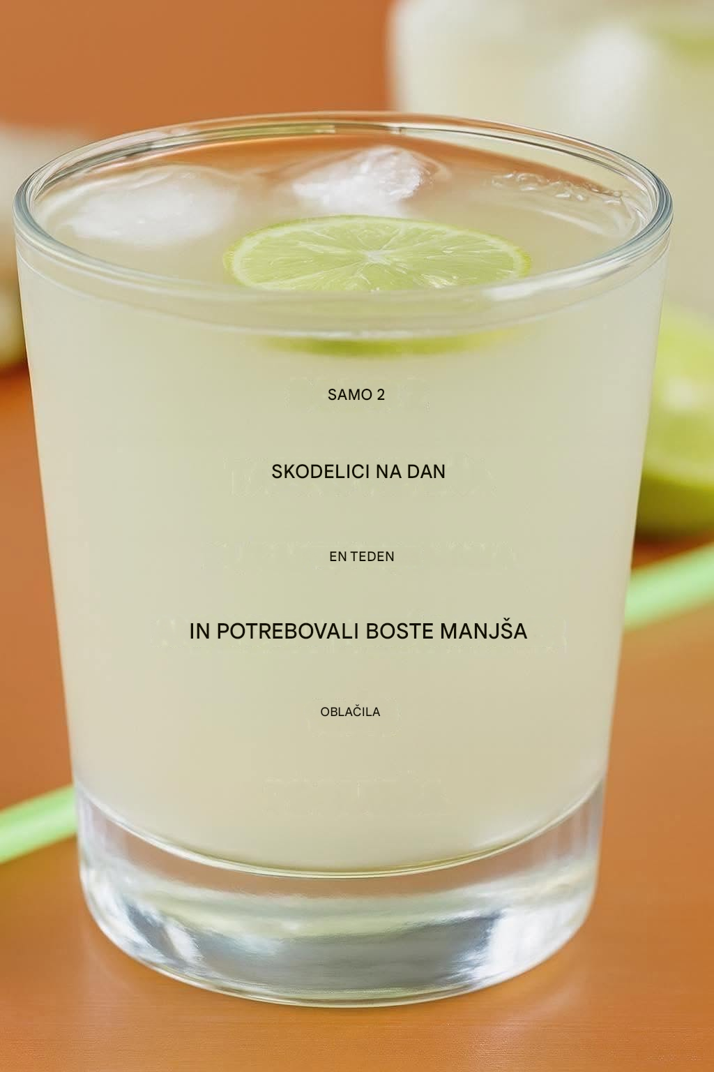 Domača mešanica iz dveh sestavin, ki topi trebušno maščobo