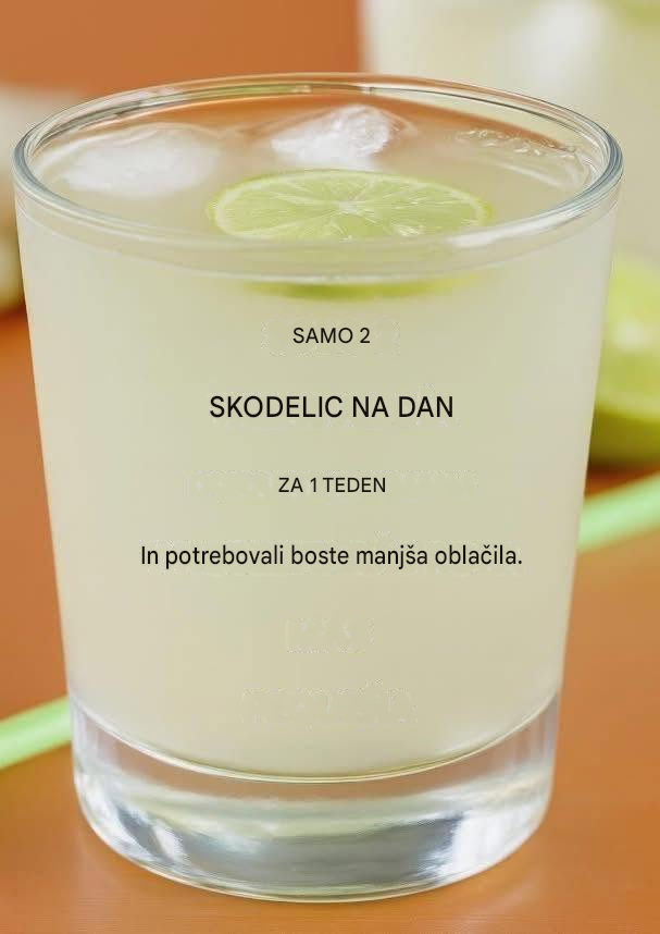 Domača mešanica iz dveh sestavin, ki topi trebušno maščobo