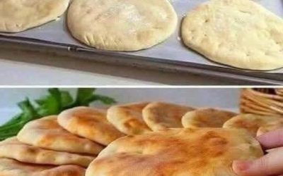 Domači mehki ploščati kruh, v stilu pite, pečen v ponvi