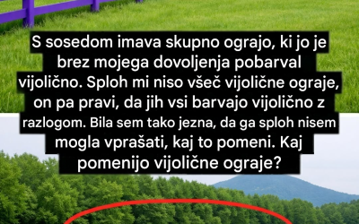 Če opazite vijolično ograjo ali oznako na drevesu – takoj prenehajte. Kaj to v resnici pomeni.