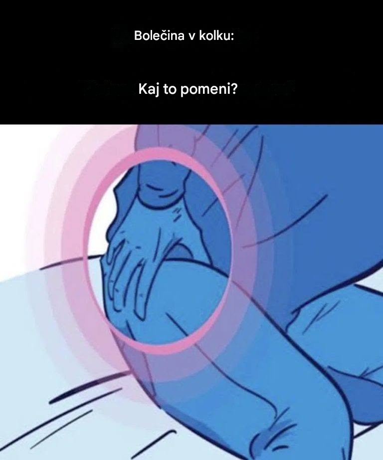 Bolečina v kolku: kaj to pomeni?